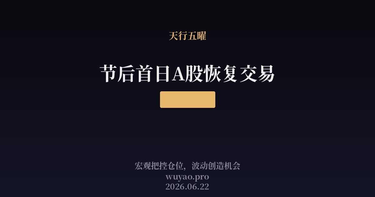 节后首日A股恢复交易