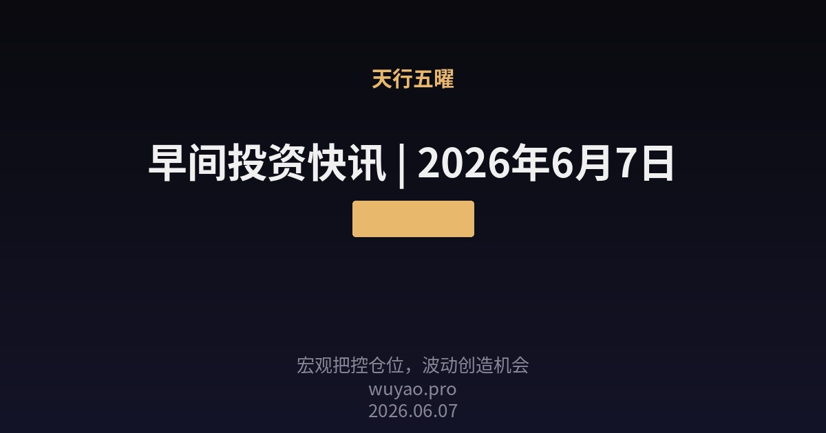 投资快讯