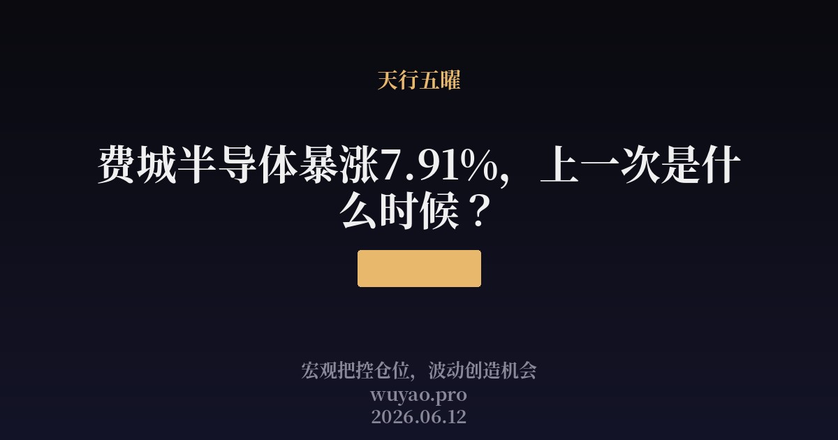 费城半导体暴涨7.91%