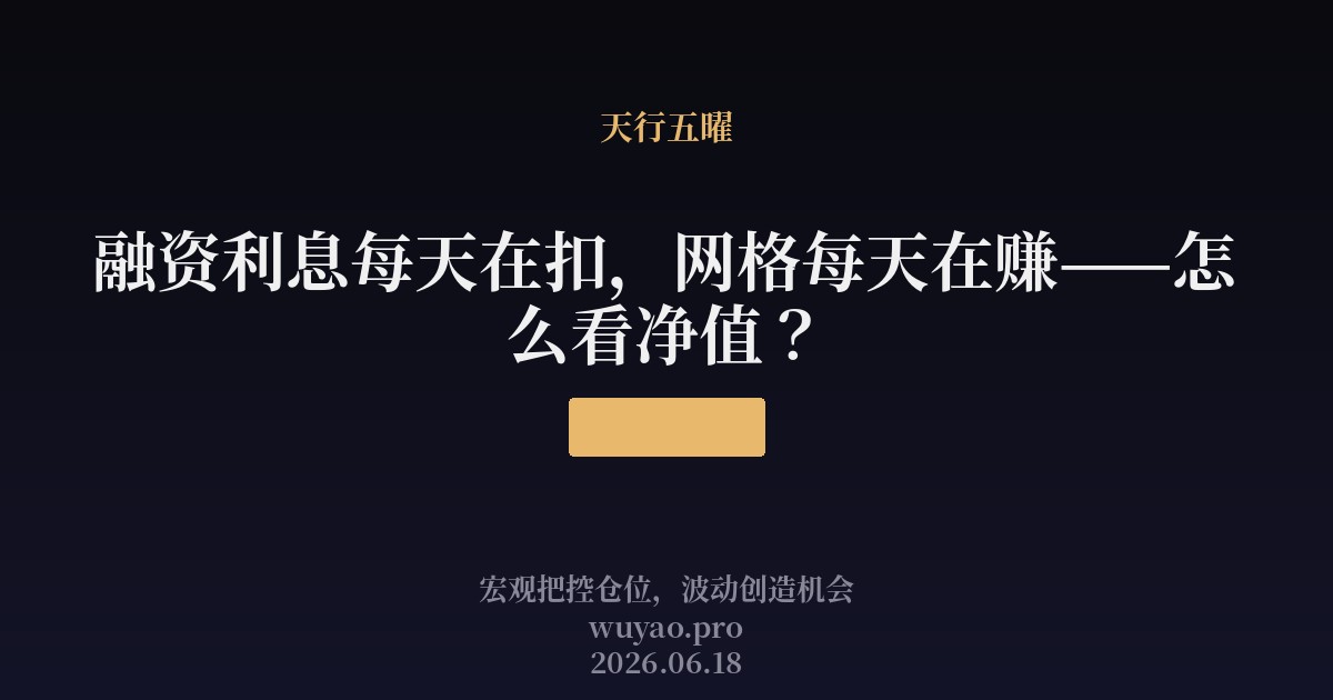 融资利息每天在扣，网格每天在赚——怎么看净值？