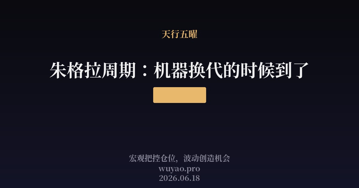朱格拉周期：机器换代的时候到了