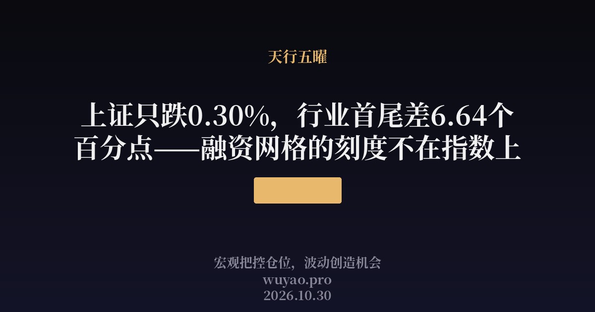 行业首尾差与网格刻度